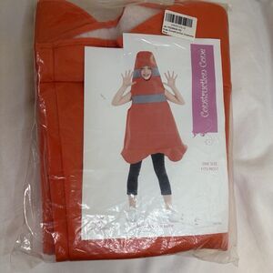 Construction Cone Costume Kids Youth Size 8/10 Orange Traffic Cone Halloween